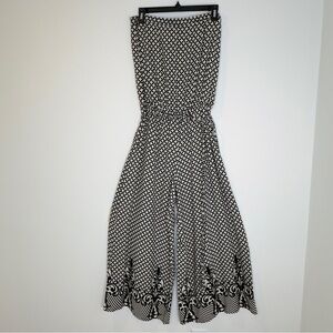 J.B.S Strapless Wide Leg Jumpsuit Size Medium